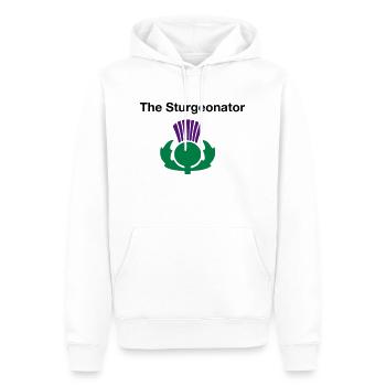 The Sturgeonator - Scottish Independence - Men’s Premium Organic Hoodie - white - Front - Nico (187cm)
