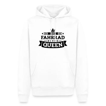 Die Fahrrad-Queen - Männer Premium Bio Hoodie - Weiß - Vorne - Nico (187cm)
