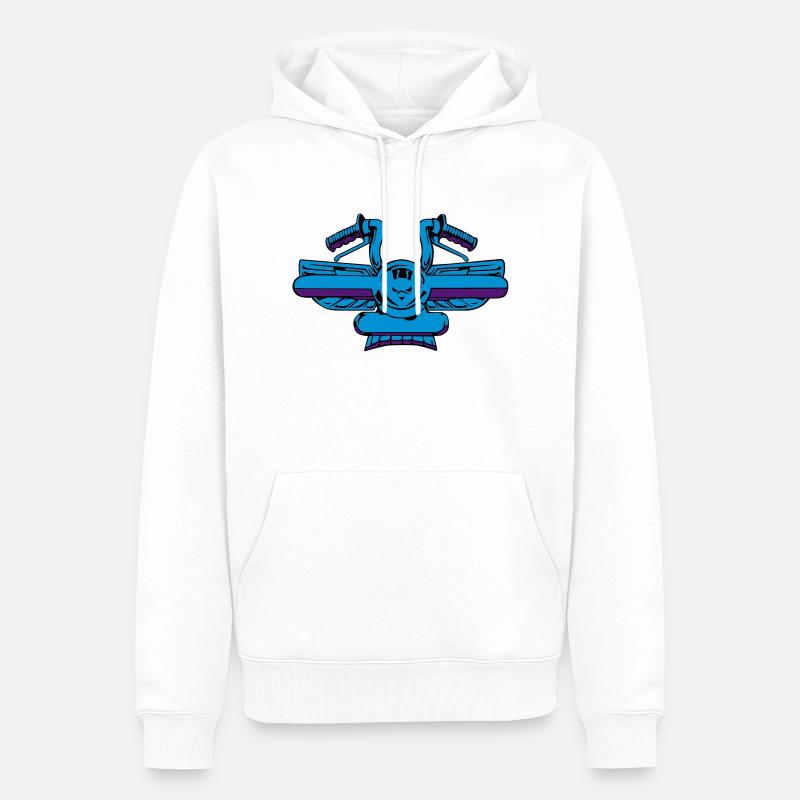 Ein Hintergrund-Controller - Männer Premium Bio Hoodie - Weiß