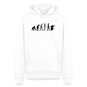 Paintball - Männer Premium Bio Hoodie - Weiß - Vorne - Nico (187cm)