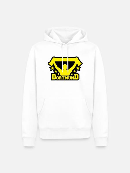 dortmund_fan_r2 - Männer Premium Bio Hoodie - Weiß