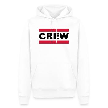 crew - Sweat à capuche Premium bio Homme - blanc - Devant - Nico (187cm)