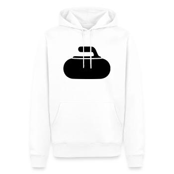 Curlingstein Curling Curler - Männer Premium Bio Hoodie - Weiß - Vorne - Nico (187cm)
