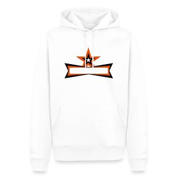 Star Frame - Männer Premium Bio Hoodie - Weiß - Vorne - Nico (187cm)