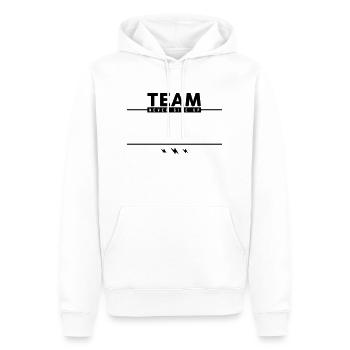 Team personnalisable Equipe - Sweat à capuche Premium bio Homme - blanc - Devant - Nico (187cm)