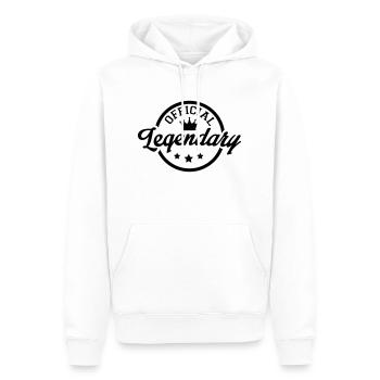 official_legendary_3f1 - Men’s Premium Organic Hoodie - white - Front - Nico (187cm)