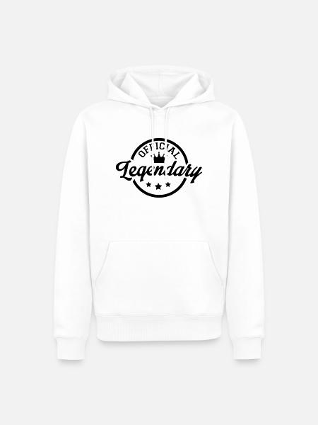 official_legendary_3f1 - Men’s Premium Organic Hoodie - white