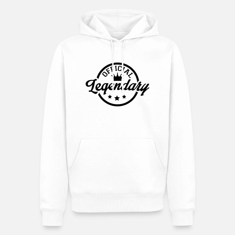 official_legendary_3f1 - Männer Premium Bio Hoodie - Weiß