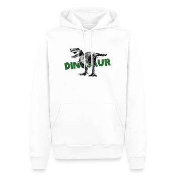 Dinosaurier Geschenk Dino Trex - Männer Premium Bio Hoodie - Weiß - Vorne - Nico (187cm)