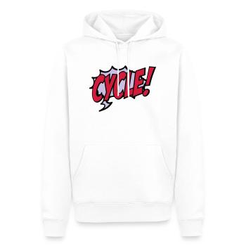 cycle - Sweat à capuche Premium bio Homme - blanc - Devant - Nico (187cm)