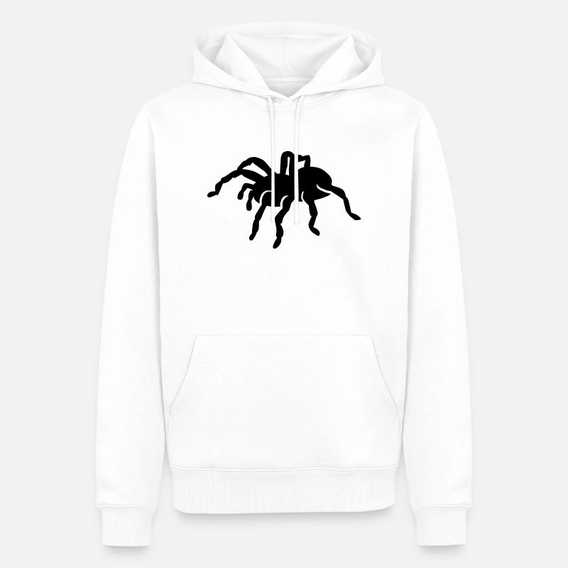 Spinne - Männer Premium Bio Hoodie - Weiß