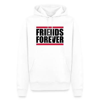amis pour toujours équipe membres du parti équipe copine b - Sweat à capuche Premium bio Homme - blanc - Devant - Nico (187cm)