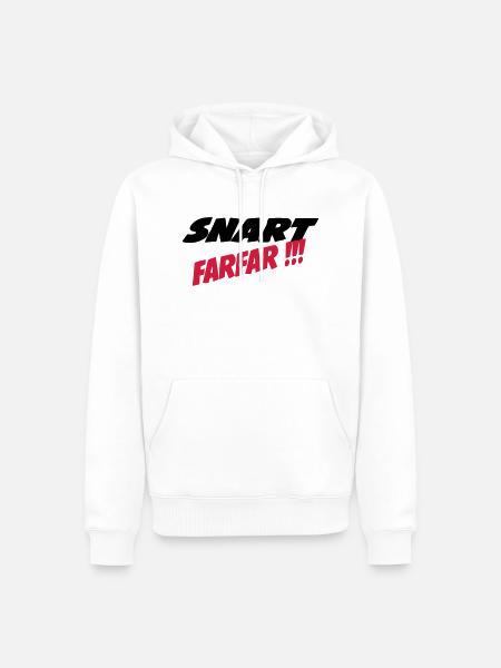 Snart farfar !!! - Männer Premium Bio Hoodie - Weiß