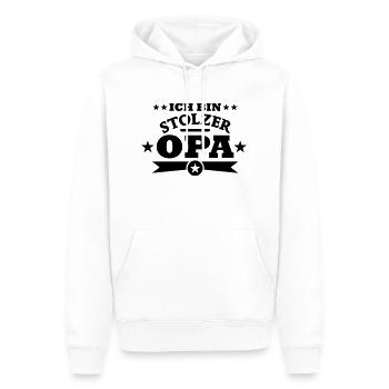 Stolzer Opa - Männer Premium Bio Hoodie - Weiß - Vorne - Nico (187cm)