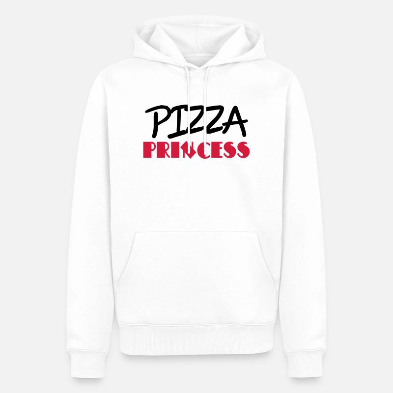 Pizza Princess - Männer Premium Bio Hoodie - Weiß
