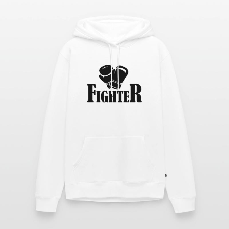 fighter Herre Premium økologisk hoodie