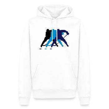 hockey_spieler_002 - Men’s Premium Organic Hoodie - white - Front - Nico (187cm)