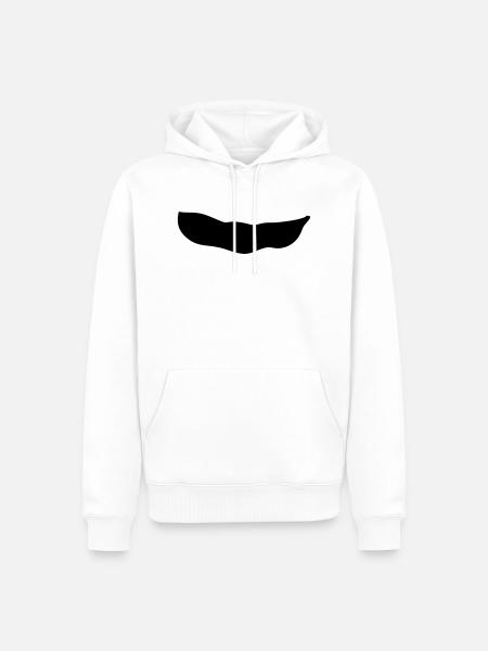 bohne - Männer Premium Bio Hoodie - Weiß