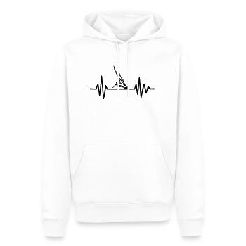 Planche a voile - Sweat à capuche Premium bio Homme - blanc - Devant - Nico (187cm)