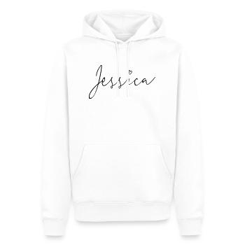 Jessica Name Vorname - Männer Premium Bio Hoodie - Weiß - Vorne - Nico (187cm)