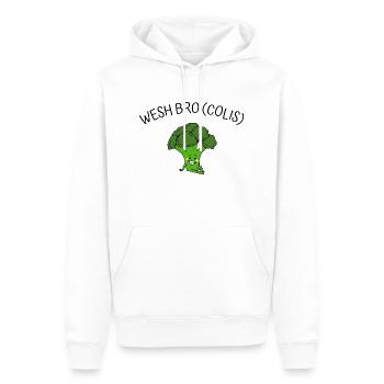 wesh bro (colis) - Sweat à capuche Premium bio Homme - blanc - Devant - Nico (187cm)