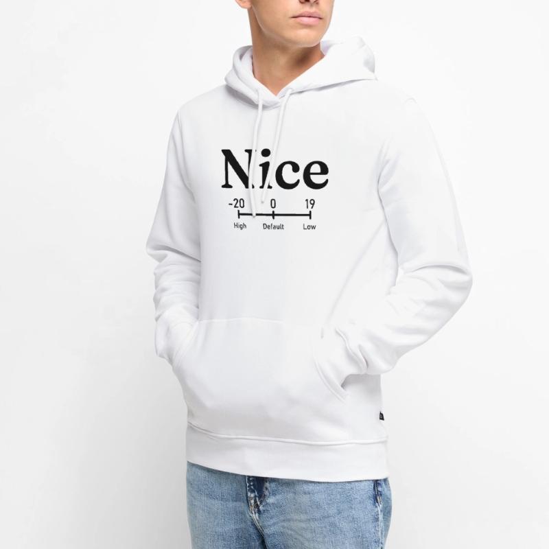 Belle | commande de priorité de processus linux Sweat à capuche Premium bio Homme