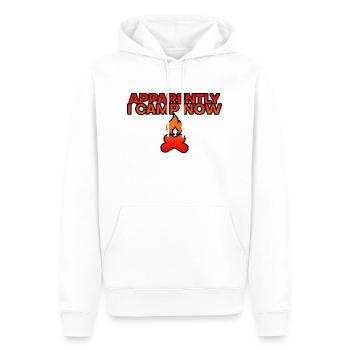 Apparently I Camp Now 6 - Men’s Premium Organic Hoodie - white - Front - Nico (187cm)