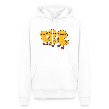 3 Ducklings Friends Team - Men’s Premium Organic Hoodie - white - Front - Nico (187cm)