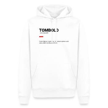 Tombolo - Sweat à capuche Premium bio Homme - blanc - Devant - Nico (187cm)