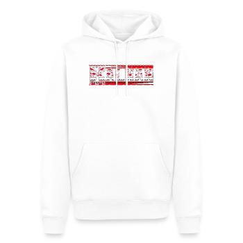 Exyu Balkan Rock Bosnien Kroatien Serbien - Männer Premium Bio Hoodie - Weiß - Vorne - Nico (187cm)
