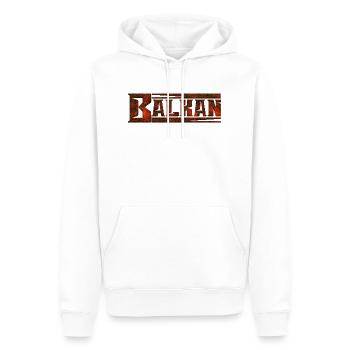 Exyu Balkan Rock Bosnien Kroatien Serbien - Männer Premium Bio Hoodie - Weiß - Vorne - Nico (187cm)