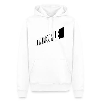ew people citation drôle - Sweat à capuche Premium bio Homme - blanc - Devant - Nico (187cm)