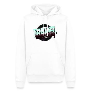 camping beer travel typography eat sleep travel - Männer Premium Bio Hoodie - Weiß - Vorne - Nico (187cm)