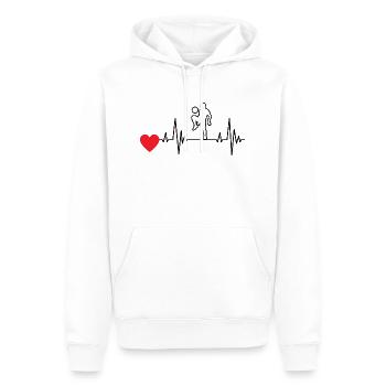 Fußballtrainerin Fußball Fußballer Fußballspieler - Männer Premium Bio Hoodie - Weiß - Vorne - Nico (187cm)