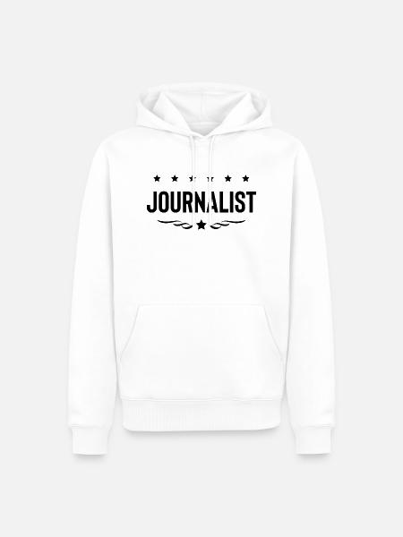 Journalist Beruf - Männer Premium Bio Hoodie - Weiß