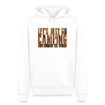 Let's Just Go Camping And Ignore The World 2 - Männer Premium Bio Hoodie - Weiß - Vorne - Nico (187cm)