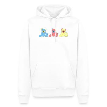 Nounours - Sweat à capuche Premium bio Homme - blanc - Devant - Nico (187cm)