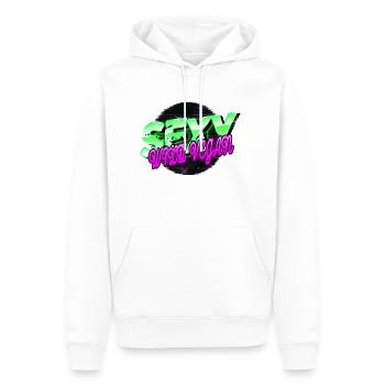 gesundes essen witzig statement gesundheit - Männer Premium Bio Hoodie - Weiß - Vorne - Nico (187cm)