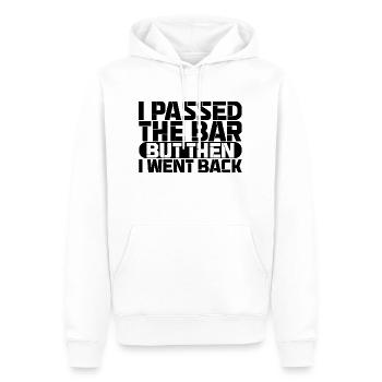I Passed The Bar But Then I Went Back 3 - Men’s Premium Organic Hoodie - white - Front - Nico (187cm)
