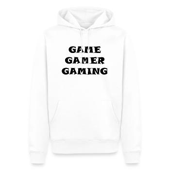 Game Gaming PC - Men’s Premium Organic Hoodie - white - Front - Nico (187cm)