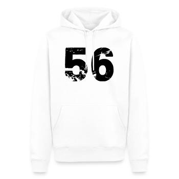 56 - Männer Premium Bio Hoodie - Weiß - Vorne - Nico (187cm)