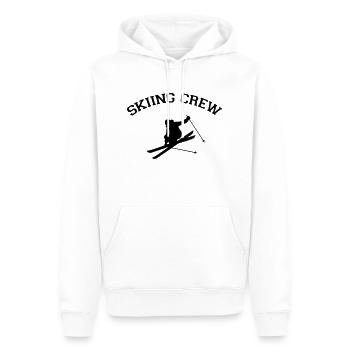 Équipe de ski Sports d’hiver Ski Neige - Sweat à capuche Premium bio Homme - blanc - Devant - Nico (187cm)