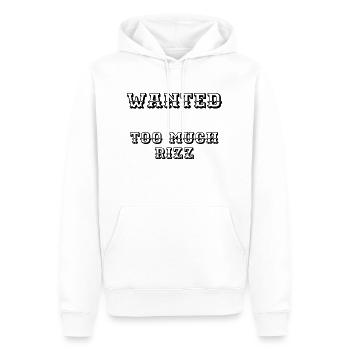 Je voulais trop Rizz Wild West Wanted - Sweat à capuche Premium bio Homme - blanc - Devant - Nico (187cm)