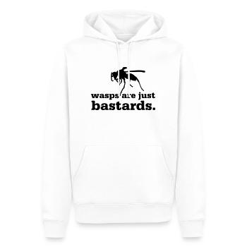 Wasps are just bastards - Men’s Premium Organic Hoodie - white - Front - Nico (187cm)