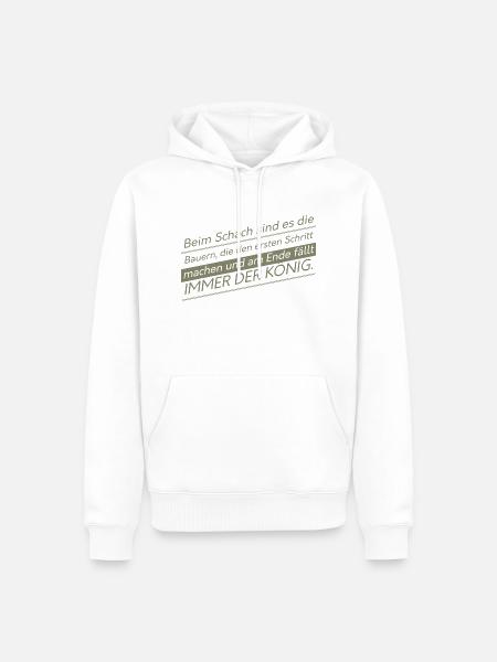 Funny Farmer Sayings - Men’s Premium Organic Hoodie - white