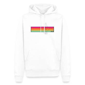ridm stripes humming-bird - Männer Premium Bio Hoodie - Weiß - Vorne - Nico (187cm)