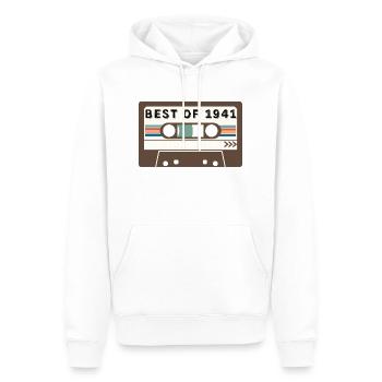 Best of 1941 - Men’s Premium Organic Hoodie - white - Front - Nico (187cm)