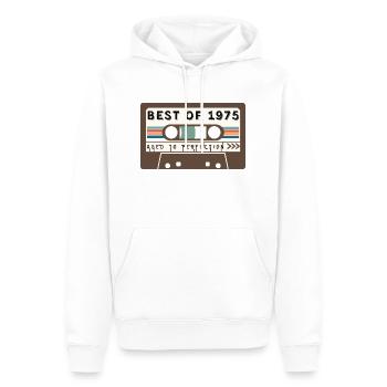 Das Beste von 1975 - Männer Premium Bio Hoodie - Weiß - Vorne - Nico (187cm)