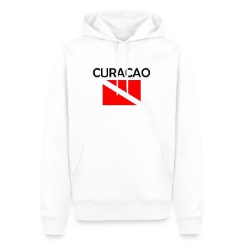 Drapeau de plongée Curaçao - Plongée sous-marine - Plongée sous-marine - Tauchen - Sweat à capuche Premium bio Homme - blanc - Devant - Nico (187cm)