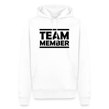 Équipier - Sweat à capuche Premium bio Homme - blanc - Devant - Nico (187cm)